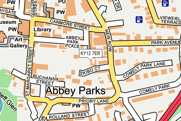 KY12 7ER map - OS OpenMap – Local (Ordnance Survey)