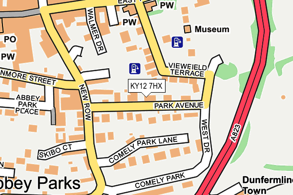 KY12 7HX map - OS OpenMap – Local (Ordnance Survey)