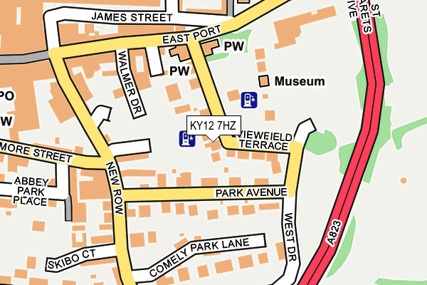 KY12 7HZ map - OS OpenMap – Local (Ordnance Survey)
