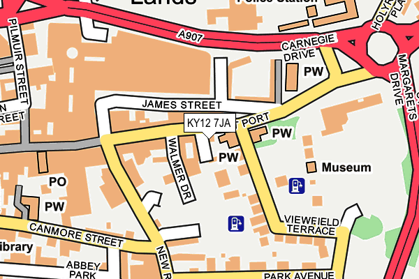 KY12 7JA map - OS OpenMap – Local (Ordnance Survey)