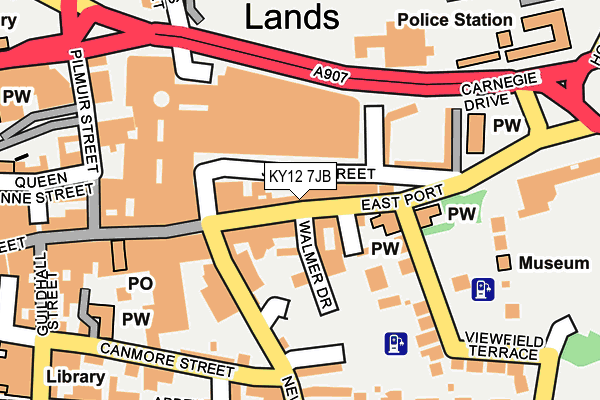 KY12 7JB map - OS OpenMap – Local (Ordnance Survey)