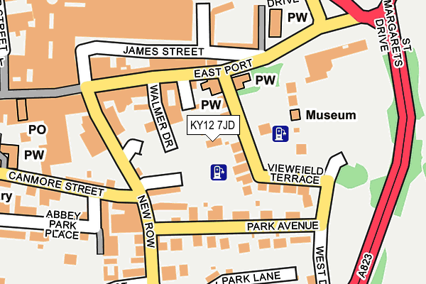 KY12 7JD map - OS OpenMap – Local (Ordnance Survey)