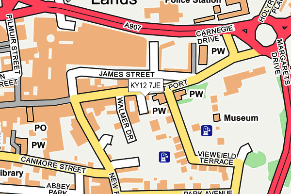 KY12 7JE map - OS OpenMap – Local (Ordnance Survey)