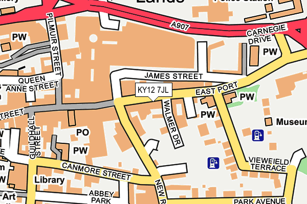 KY12 7JL map - OS OpenMap – Local (Ordnance Survey)