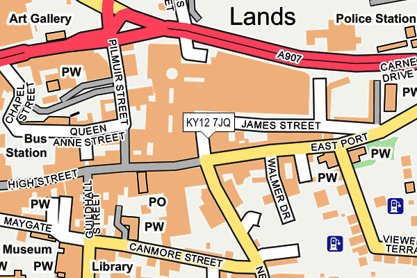 KY12 7JQ map - OS OpenMap – Local (Ordnance Survey)
