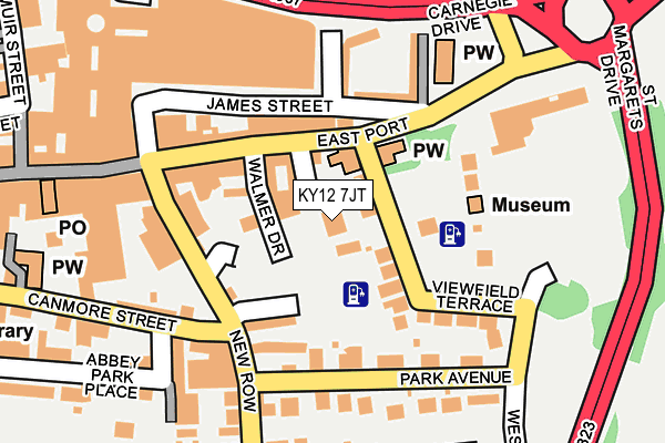 KY12 7JT map - OS OpenMap – Local (Ordnance Survey)