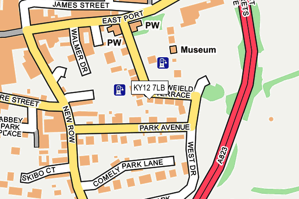 KY12 7LB map - OS OpenMap – Local (Ordnance Survey)