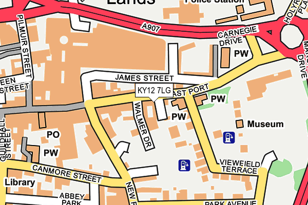 KY12 7LG map - OS OpenMap – Local (Ordnance Survey)