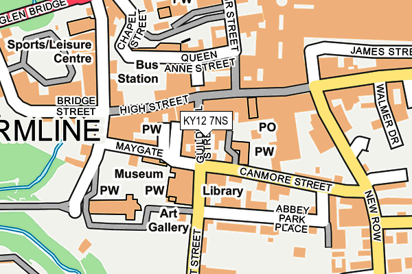 KY12 7NS map - OS OpenMap – Local (Ordnance Survey)