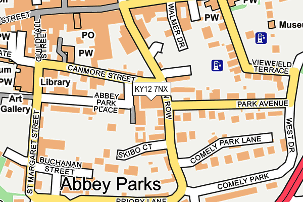 KY12 7NX map - OS OpenMap – Local (Ordnance Survey)