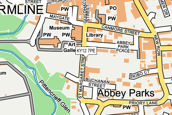 KY12 7PE map - OS OpenMap – Local (Ordnance Survey)