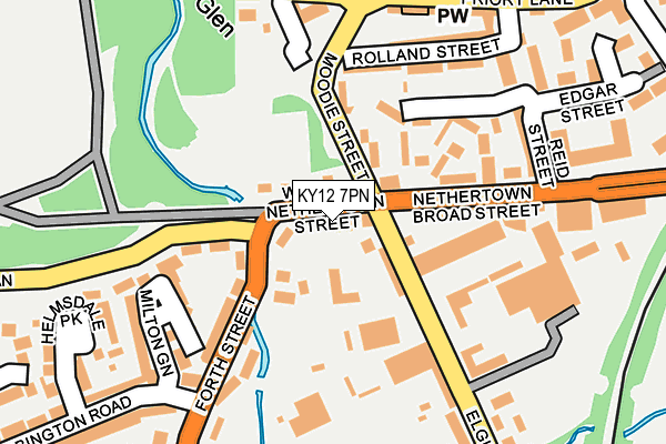 KY12 7PN map - OS OpenMap – Local (Ordnance Survey)