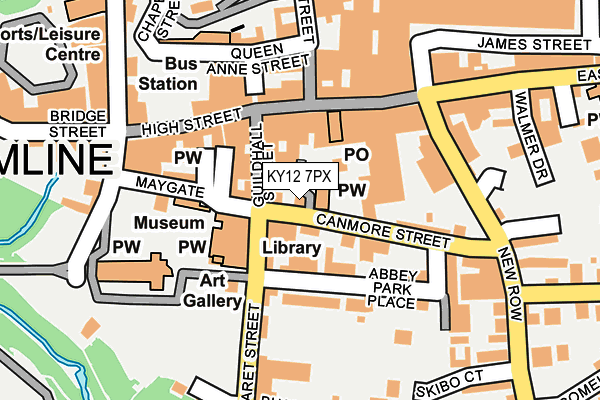 KY12 7PX map - OS OpenMap – Local (Ordnance Survey)