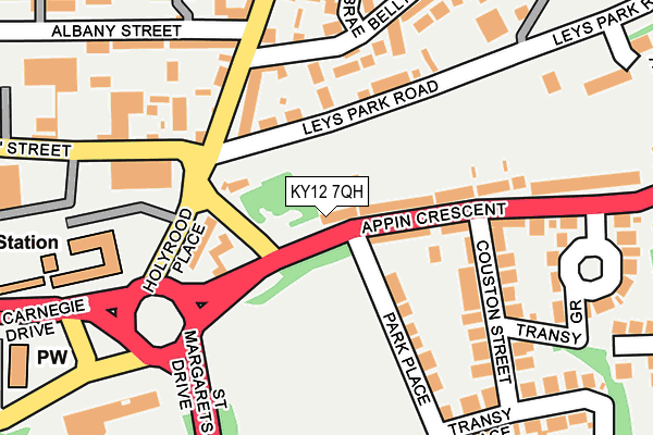 KY12 7QH map - OS OpenMap – Local (Ordnance Survey)