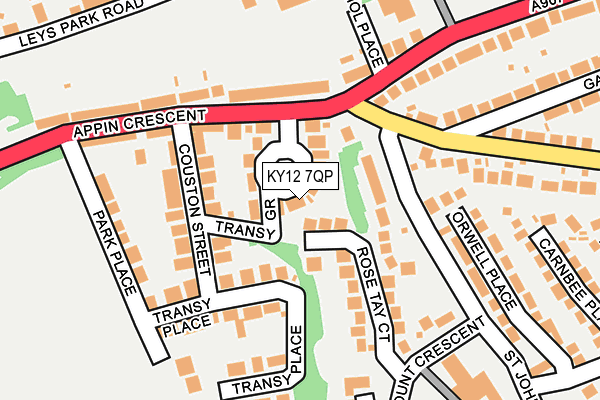 KY12 7QP map - OS OpenMap – Local (Ordnance Survey)