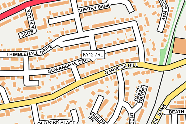 KY12 7RL map - OS OpenMap – Local (Ordnance Survey)