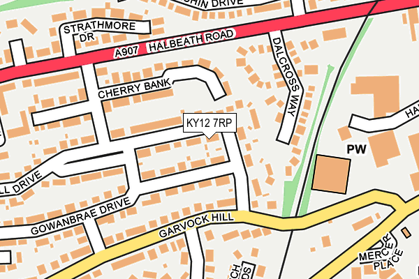 KY12 7RP map - OS OpenMap – Local (Ordnance Survey)