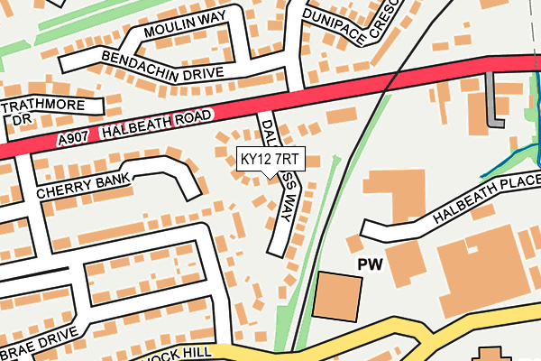 KY12 7RT map - OS OpenMap – Local (Ordnance Survey)