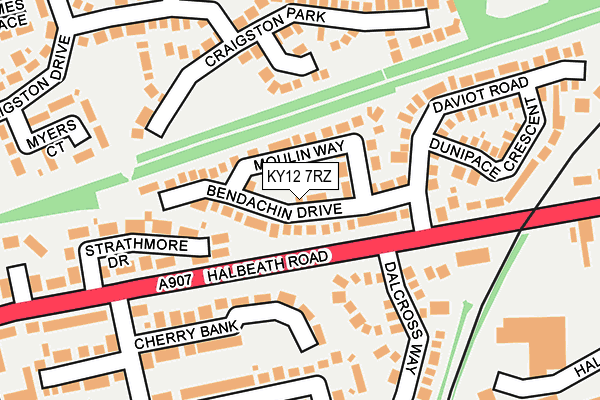 KY12 7RZ map - OS OpenMap – Local (Ordnance Survey)