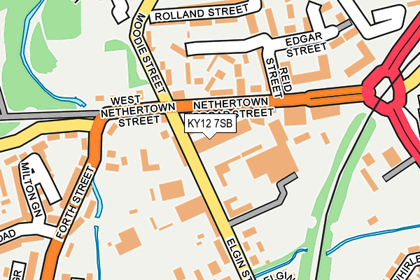 KY12 7SB map - OS OpenMap – Local (Ordnance Survey)