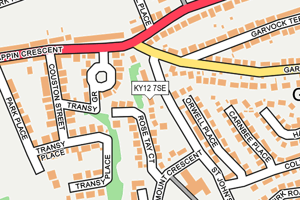 KY12 7SE map - OS OpenMap – Local (Ordnance Survey)