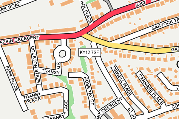 KY12 7SF map - OS OpenMap – Local (Ordnance Survey)