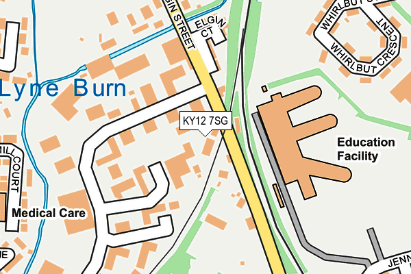 KY12 7SG map - OS OpenMap – Local (Ordnance Survey)