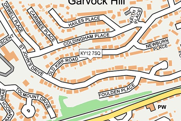 KY12 7SQ map - OS OpenMap – Local (Ordnance Survey)