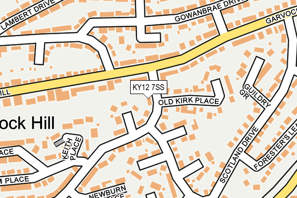 KY12 7SS map - OS OpenMap – Local (Ordnance Survey)