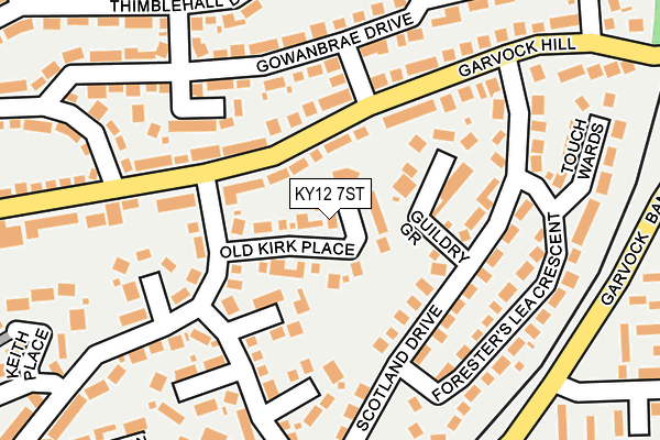 KY12 7ST map - OS OpenMap – Local (Ordnance Survey)