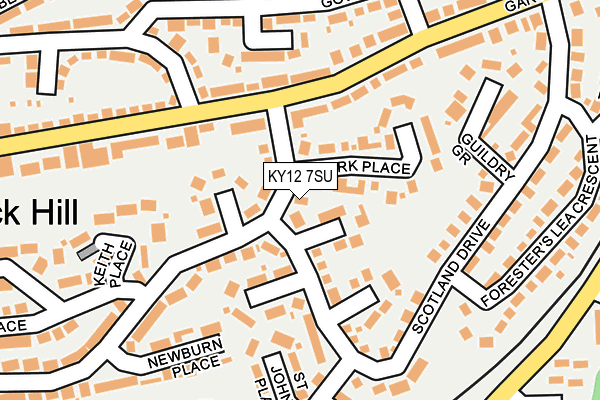 KY12 7SU map - OS OpenMap – Local (Ordnance Survey)