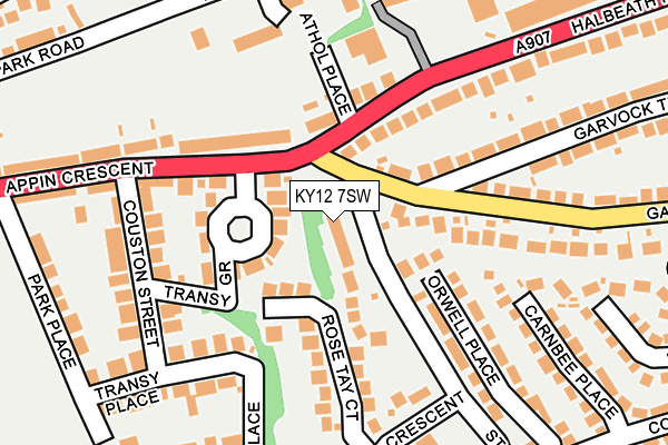 KY12 7SW map - OS OpenMap – Local (Ordnance Survey)