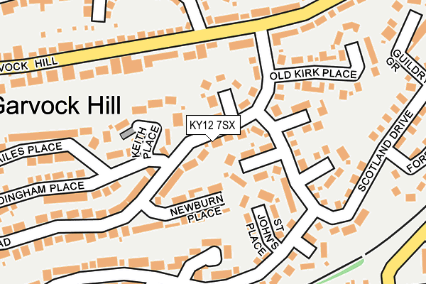KY12 7SX map - OS OpenMap – Local (Ordnance Survey)