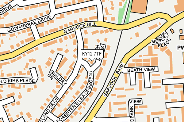 KY12 7TF map - OS OpenMap – Local (Ordnance Survey)
