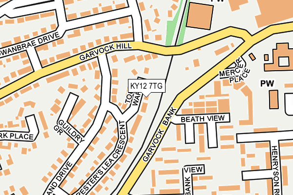 KY12 7TG map - OS OpenMap – Local (Ordnance Survey)