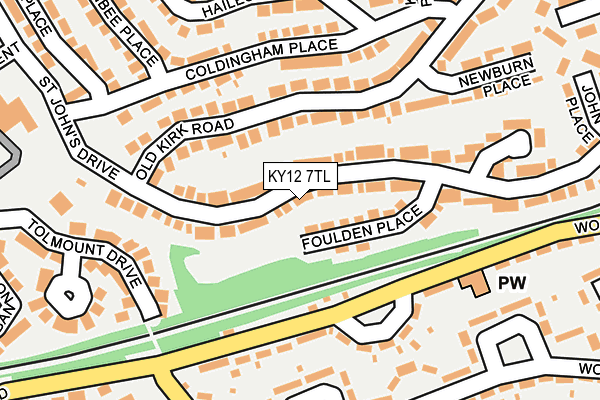 KY12 7TL map - OS OpenMap – Local (Ordnance Survey)
