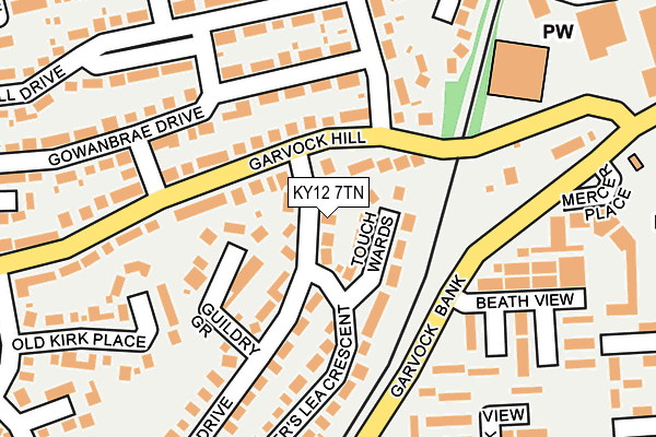 KY12 7TN map - OS OpenMap – Local (Ordnance Survey)