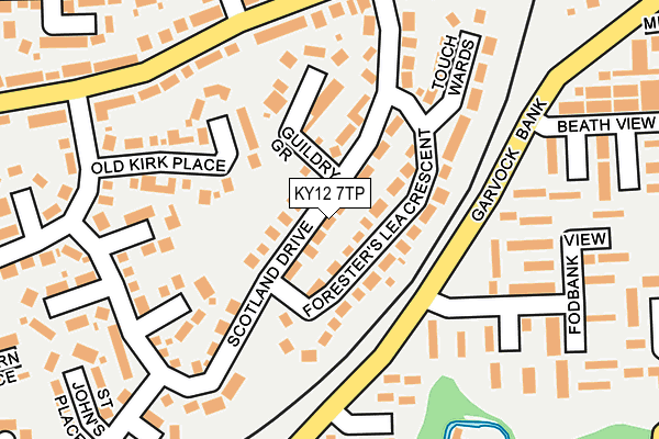 KY12 7TP map - OS OpenMap – Local (Ordnance Survey)
