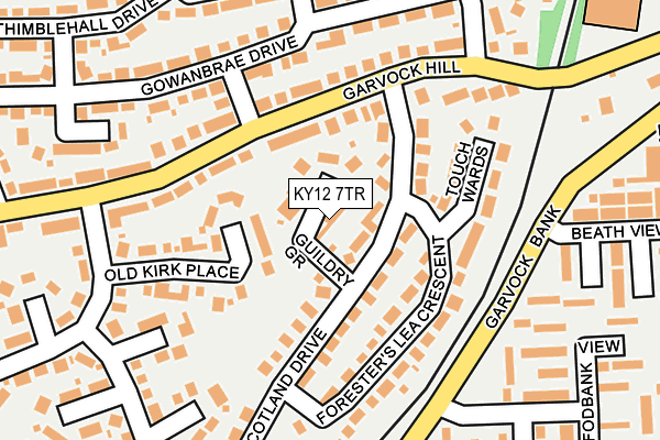 KY12 7TR map - OS OpenMap – Local (Ordnance Survey)