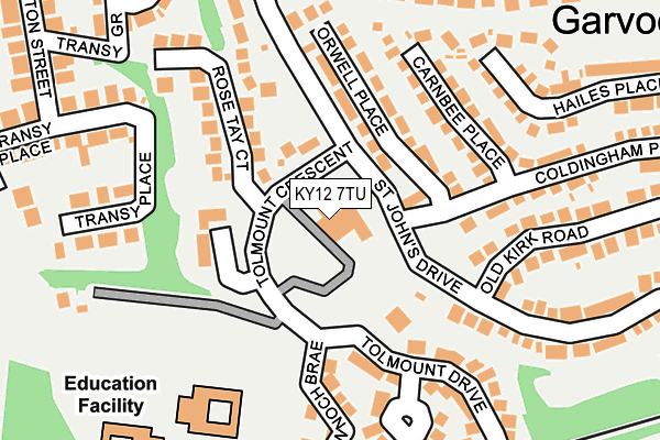 KY12 7TU map - OS OpenMap – Local (Ordnance Survey)
