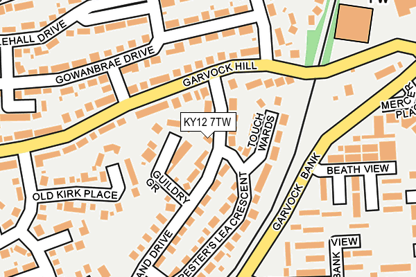 KY12 7TW map - OS OpenMap – Local (Ordnance Survey)