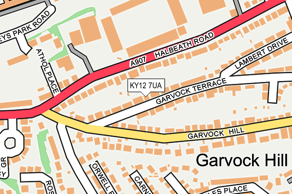 KY12 7UA map - OS OpenMap – Local (Ordnance Survey)