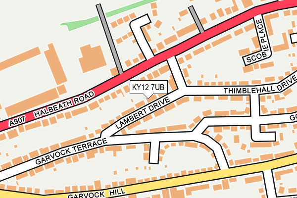 KY12 7UB map - OS OpenMap – Local (Ordnance Survey)