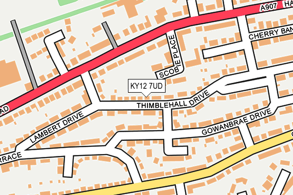 KY12 7UD map - OS OpenMap – Local (Ordnance Survey)