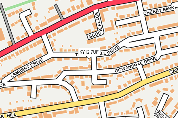 KY12 7UF map - OS OpenMap – Local (Ordnance Survey)