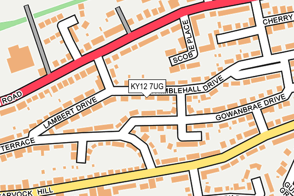 KY12 7UG map - OS OpenMap – Local (Ordnance Survey)