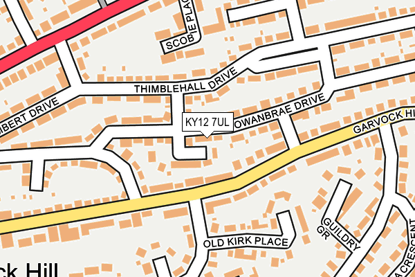 KY12 7UL map - OS OpenMap – Local (Ordnance Survey)