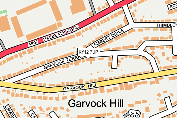 KY12 7UP map - OS OpenMap – Local (Ordnance Survey)