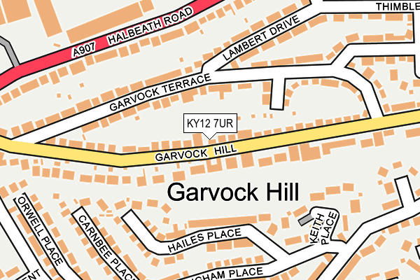 KY12 7UR map - OS OpenMap – Local (Ordnance Survey)