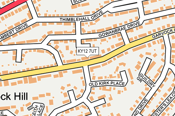 KY12 7UT map - OS OpenMap – Local (Ordnance Survey)